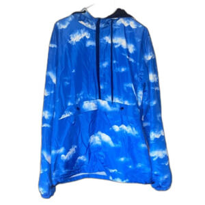 Black Jack 1999 USA Vintage Large Men’s Sky Blue Half Zip Windbreaker Jacket